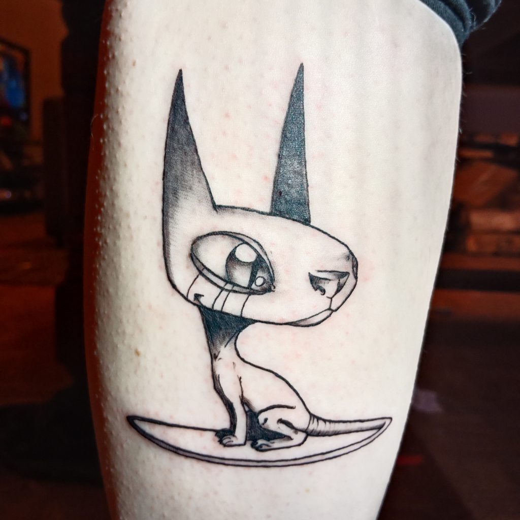 Tatouage Chat par Thibault Colon de Franciosi