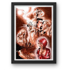 Aquarelle A3 originale Burn