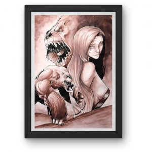 Aquarelle A3 originale Beast