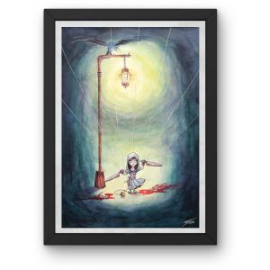 Aquarelle A3 originale Gladys