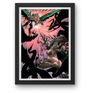 Aquarelle A4 originale Fight cereza