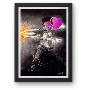 Aquarelle A4 originale Gladys win