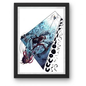 Aquarelle A4 originale fight Alice