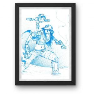 Illustration originale au stylo bille n°13