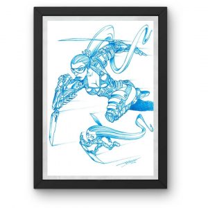 Illustration originale au stylo bille n°09