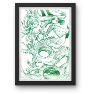 Illustration originale au stylo bille n°07