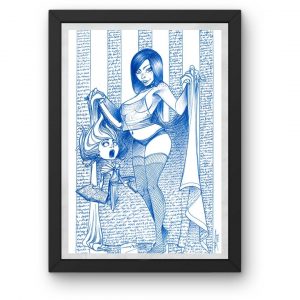 Illustration originale au stylo bille n°04