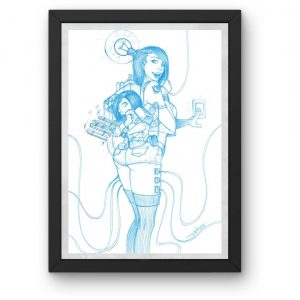 Illustration originale au stylo bille n°03