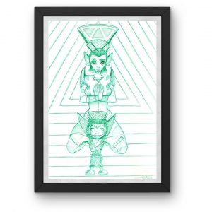 Illustration originale au stylo bille n°02