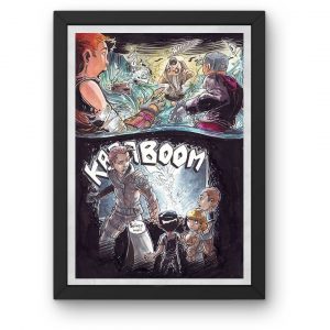 Aquarelle originale Kaboom