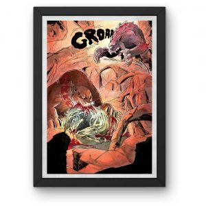 Aquarelle originale Diego eat