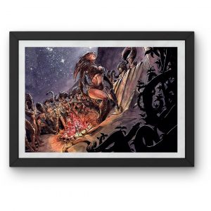 Aquarelle originale Queen cereza